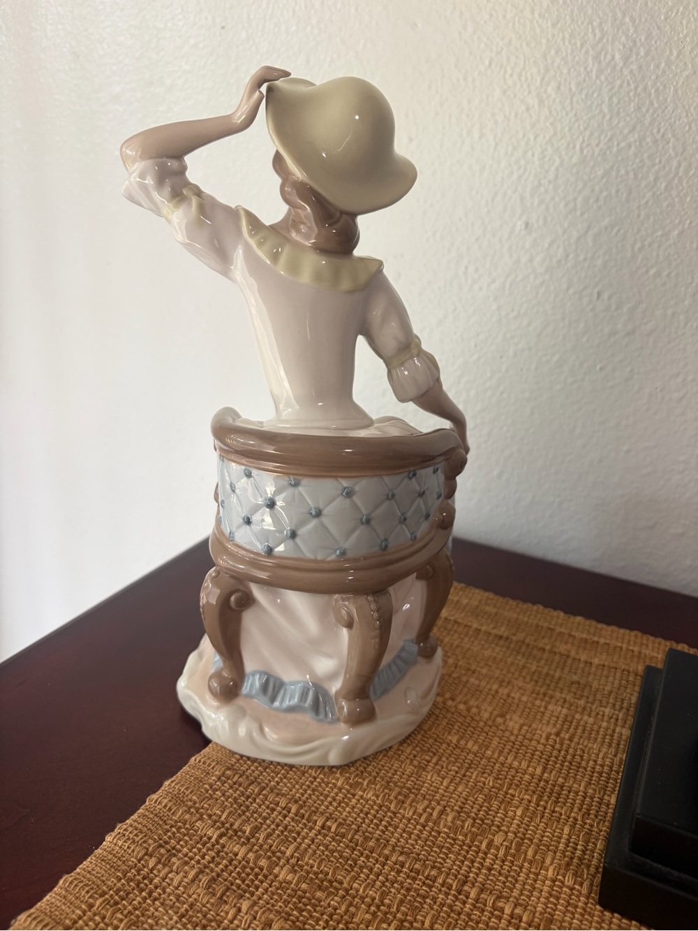 Ada White Porcelain Base with Blue Nadal Stamp - Picture 3 of 5